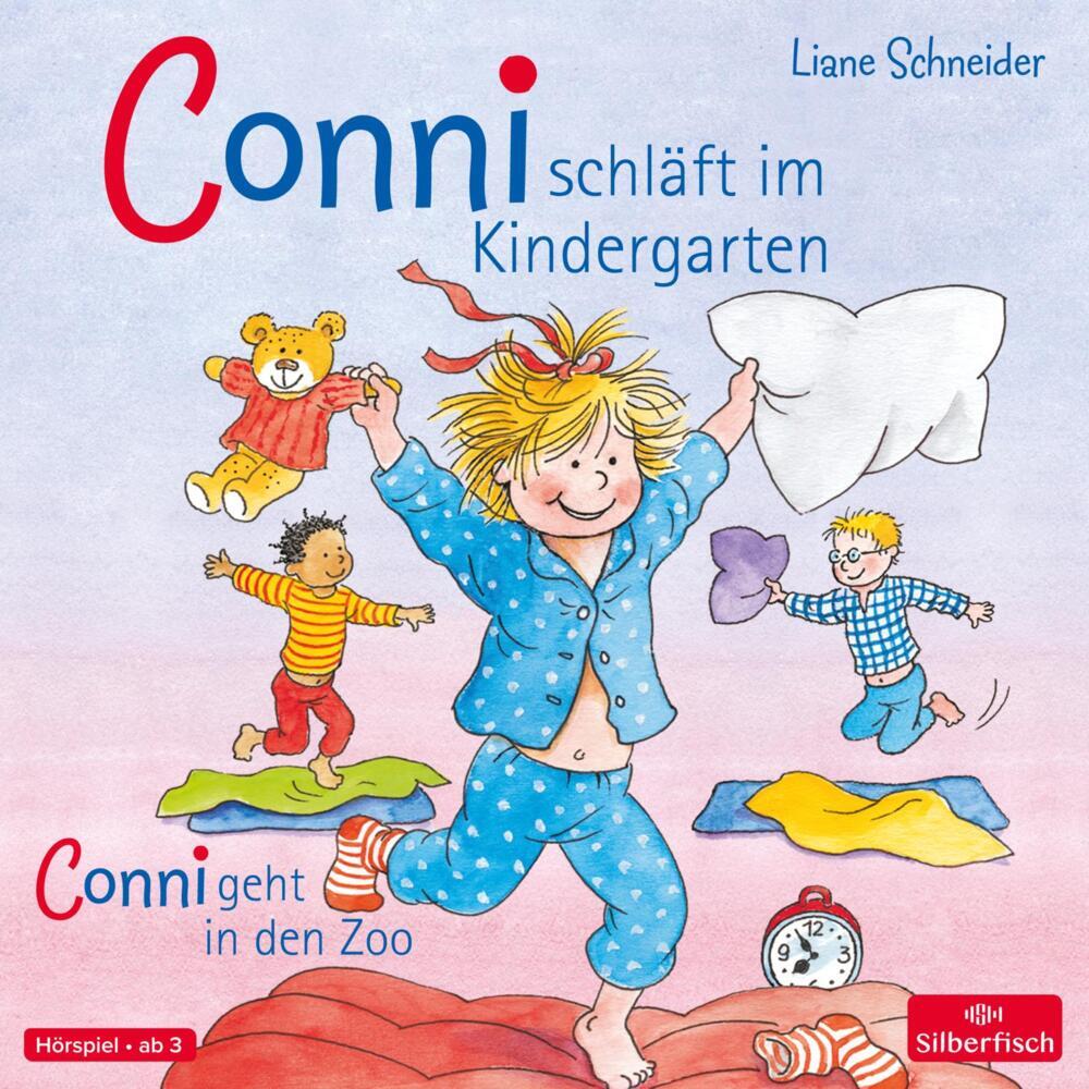Conni schläft im Kindergarten / Conni geht in den Zoo, 1 Audio-CD (Liane Schneider)