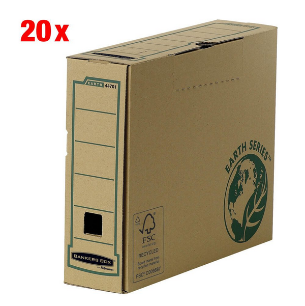 Archivboxen für lose Dokumente 8,0 x 31,9 x 25,4 cm