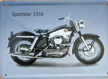 Schild 'Sportster 1958' (10 x 15 cm)