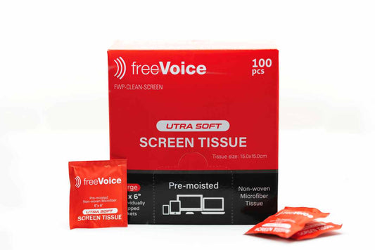 freeVoice Bildschirmreinigungstuch (100 Stk.)