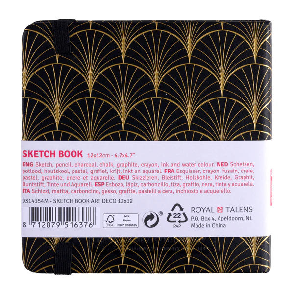 Talens Art Creation - Skizzenbuch "Art Deco" (12 x 12 cm), 80 Bögen, 140 g/m²