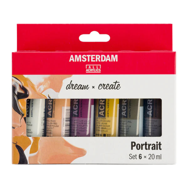 Amsterdam Acrylfarben - Porträtfarben Set 6 x 20 ml