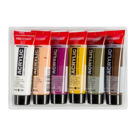 Amsterdam Acrylfarben - Porträtfarben Set 6 x 20 ml