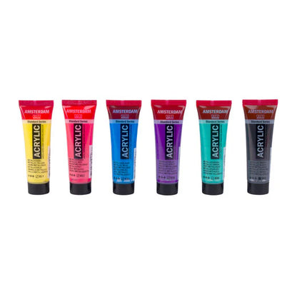 Amsterdam Acrylfarben - farbenfrohes Metallicset 6 x 20 ml