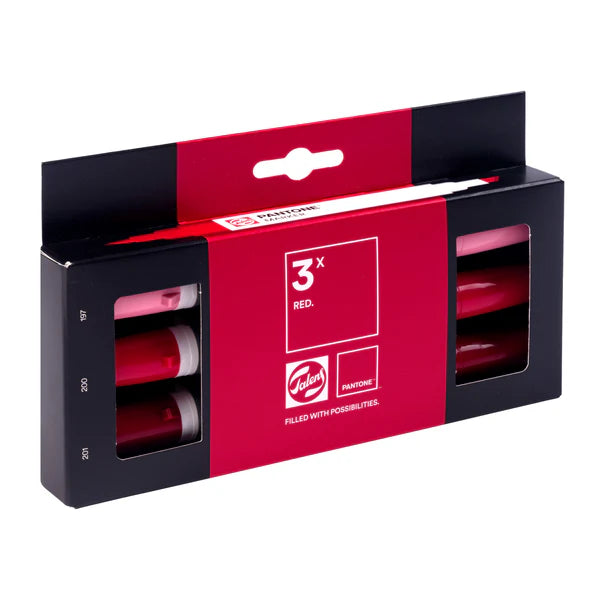 Talens Pantone Marker - Marker 3er-Set (rot)