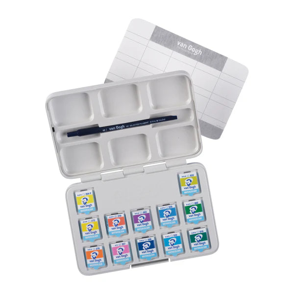 Talens Aquarellfarbkasten "Van Gogh" - 12 leuchtende Farben