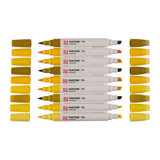 Talens Pantone Marker - 9er-Set (gelb)