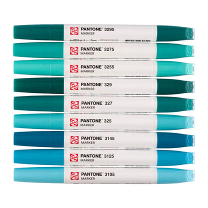 Talens Pantone Marker - 9er-Set (blau, grün)