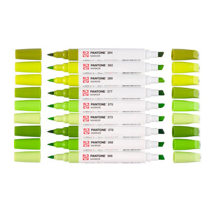 Talens Pantone Marker - 9er-Set (grün, gelb)