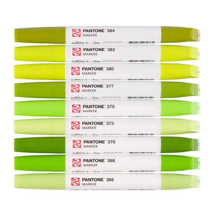 Talens Pantone Marker - 9er-Set (grün, gelb)