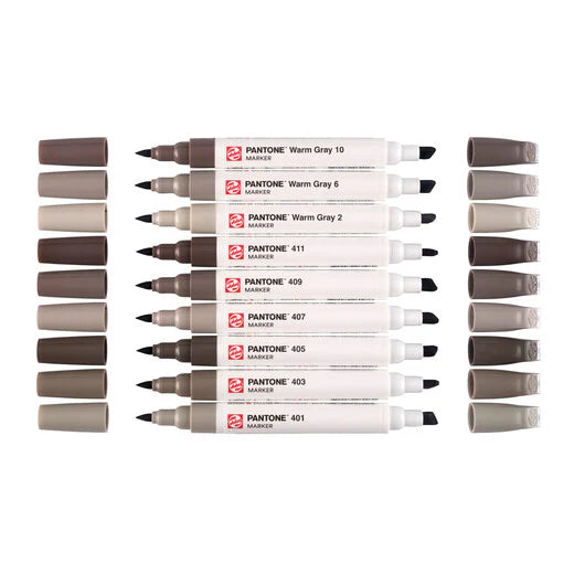 Talens Pantone Marker - 9er-Set (Warm Gray)