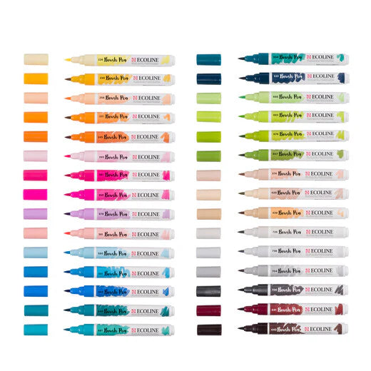 Ecoline Brush Pen - Zusatz-Set mit 30 Farben