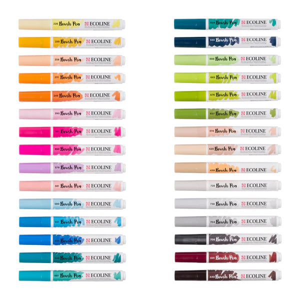 Ecoline Brush Pen - Zusatz-Set mit 30 Farben