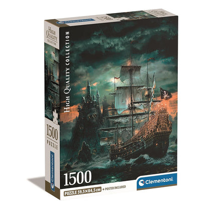 Clementoni Puzzle - Piratenschiff im Sturm (1500 Teile)