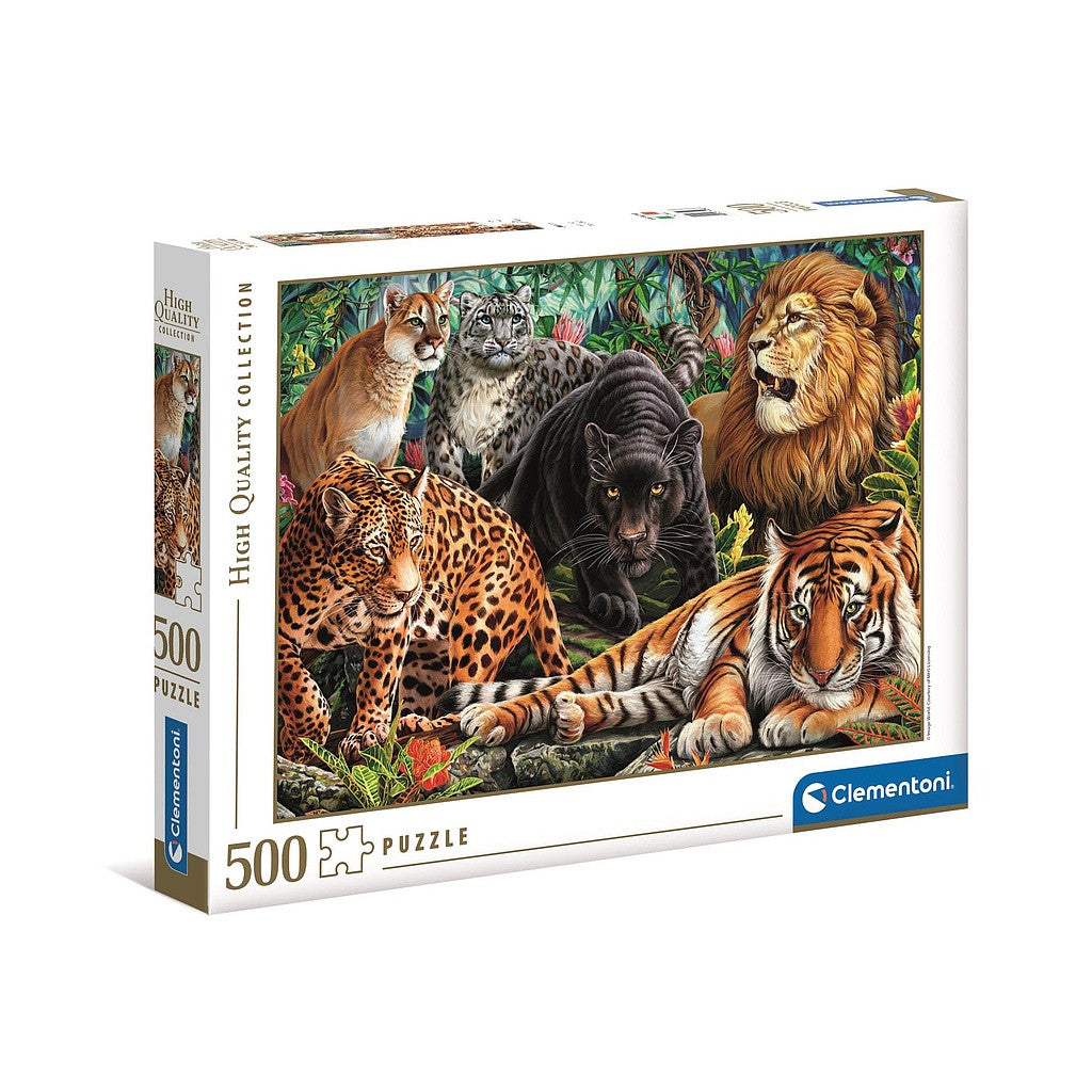 Clementoni Puzzle -  Wildkatzen (500 Teile)