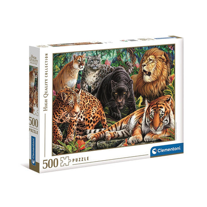 Clementoni Puzzle -  Wildkatzen (500 Teile)