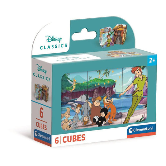 Clementoni Blockpuzzle - Disney Classics "Lieblingsgeschichten" (6 Würfel)