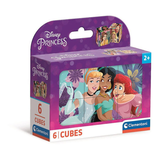 Clementoni Blockpuzzle - Disney Prinzessinnen (6 Würfel)