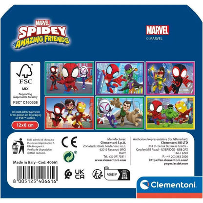 Clementoni Blockpuzzle - Spiderman (6 Würfel)