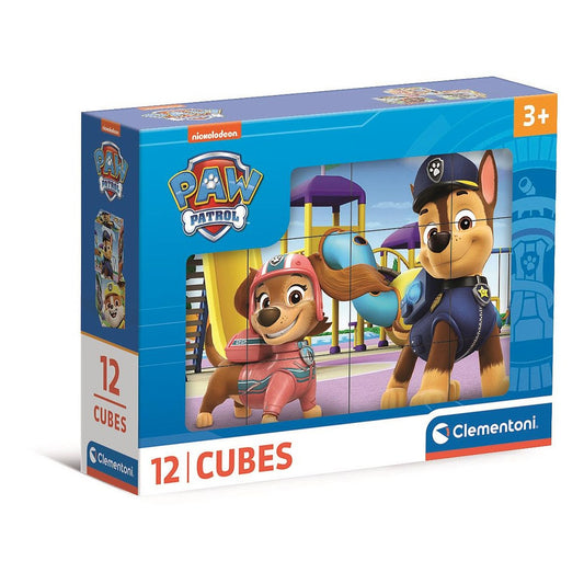 Clementoni Blockpuzzle - Paw Patrol (12 Würfel)