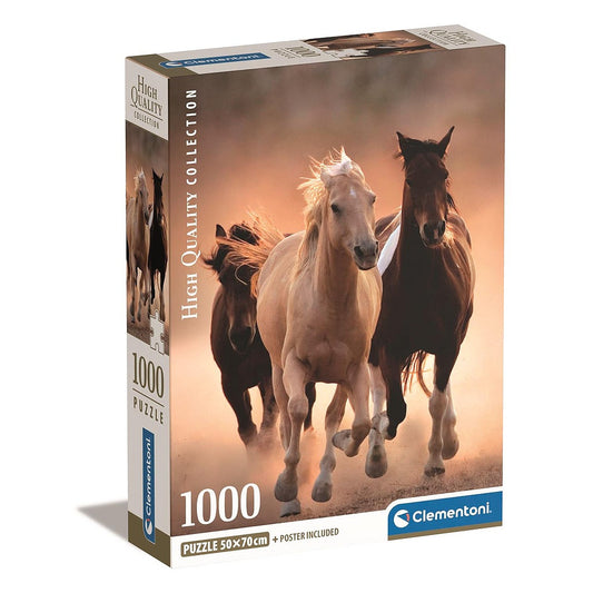Clementoni Puzzle - Sprintende Pferde (1000 Teile)