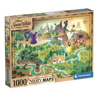 Clementoni Puzzle - Story-Map Disney "Schneewittchen" (1000 Teile)