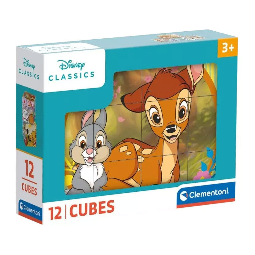 Clementoni Blockpuzzle - Disney Classics (12 Würfel)