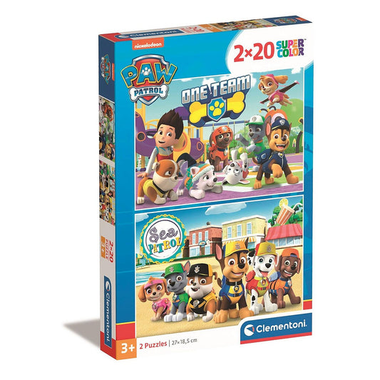 Clementoni 2-in-1 Puzzle -Paw Patrol "One Team" (2 x 20 Teile)