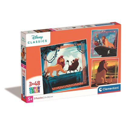 Clementoni 3-in-1 Puzzle - Disney "Der König der Löwen" (3 x 48 Teile)