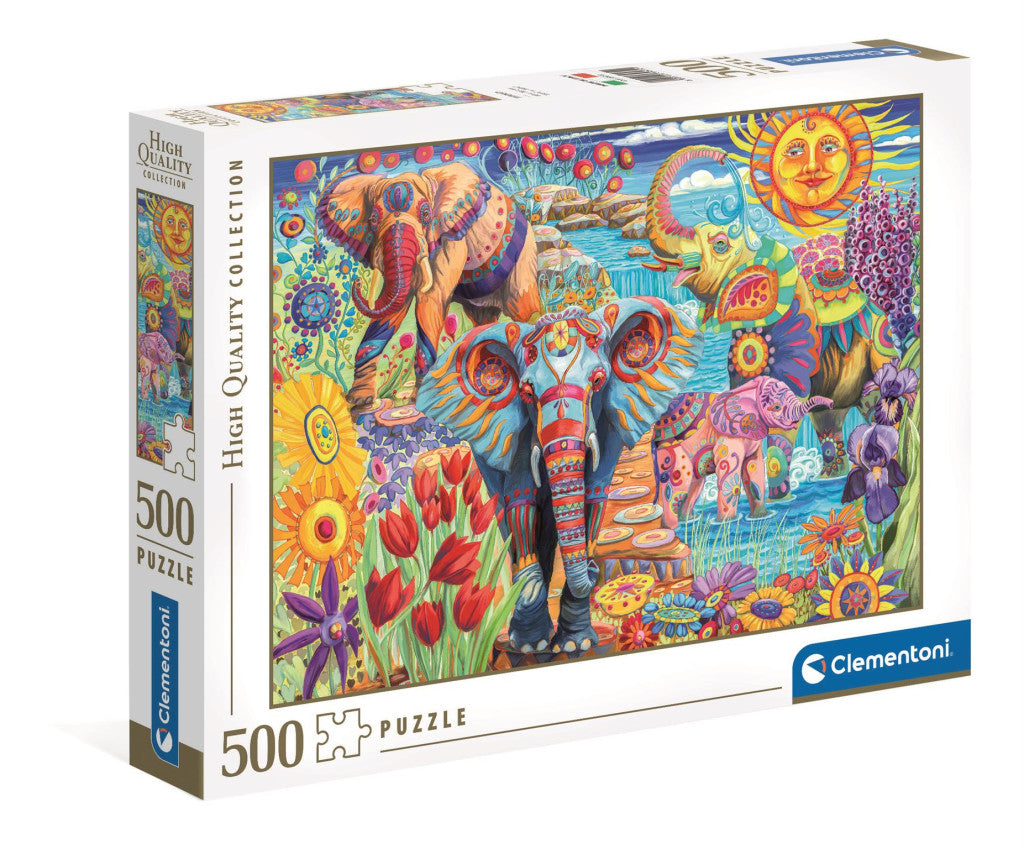 Clementoni Puzzle - Elefantenkarneval (500 Teile)