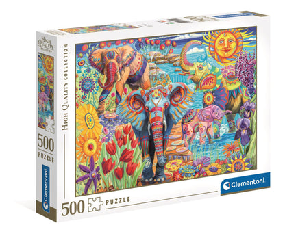 Clementoni Puzzle - Elefantenkarneval (500 Teile)