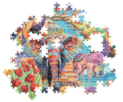 Clementoni Puzzle - Elefantenkarneval (500 Teile)