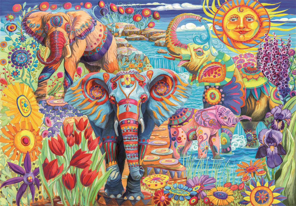 Clementoni Puzzle - Elefantenkarneval (500 Teile)