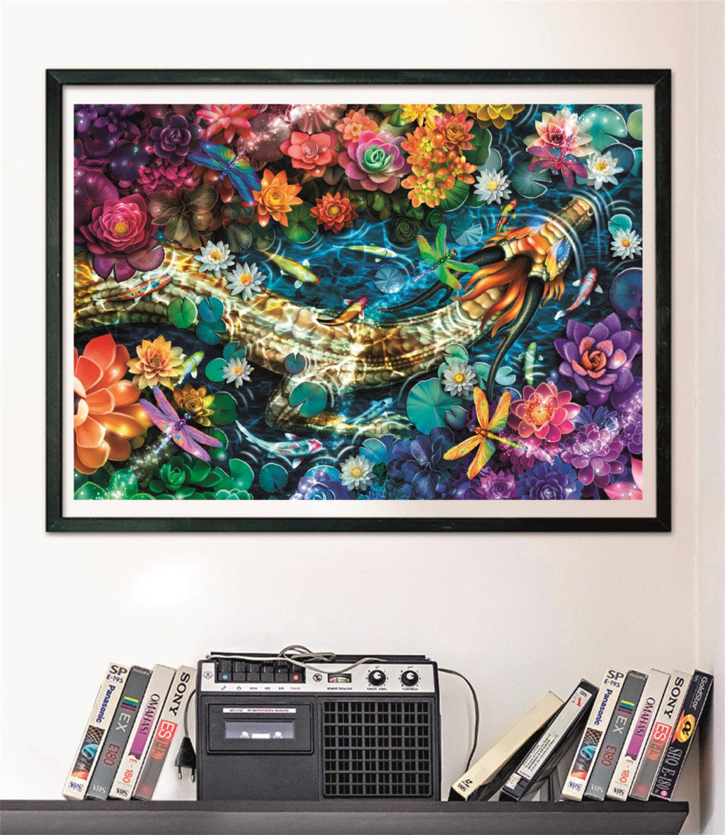 Clementoni Puzzle - Bunter Koi-Fluss (1000 Teile)