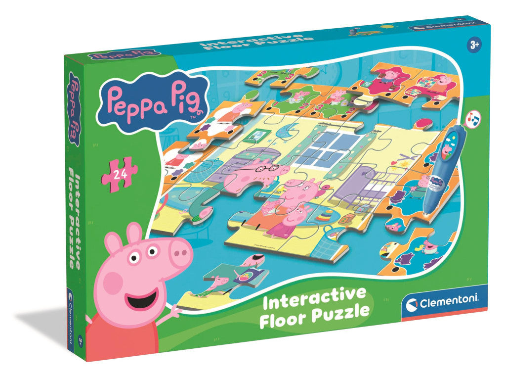 Clementoni interaktives Puzzle-Quiz inkl. Stift - Peppa Pig (24 Teile)