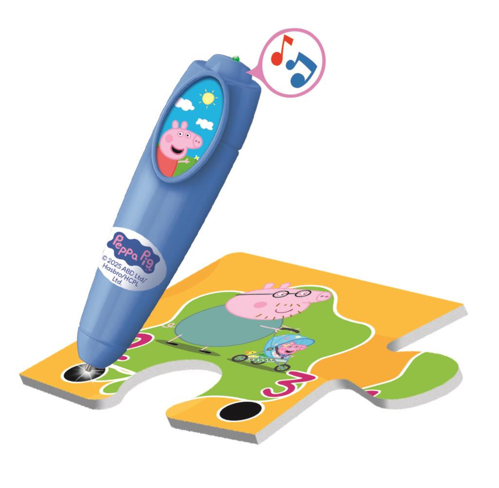 Clementoni interaktives Puzzle-Quiz inkl. Stift - Peppa Pig (24 Teile)