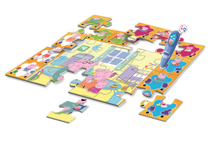 Clementoni interaktives Puzzle-Quiz inkl. Stift - Peppa Pig (24 Teile)