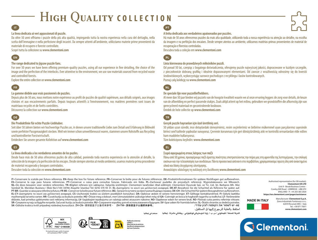 Clementoni Puzzle - Neuseeland "Lake Tekapo" (1500 Teile)