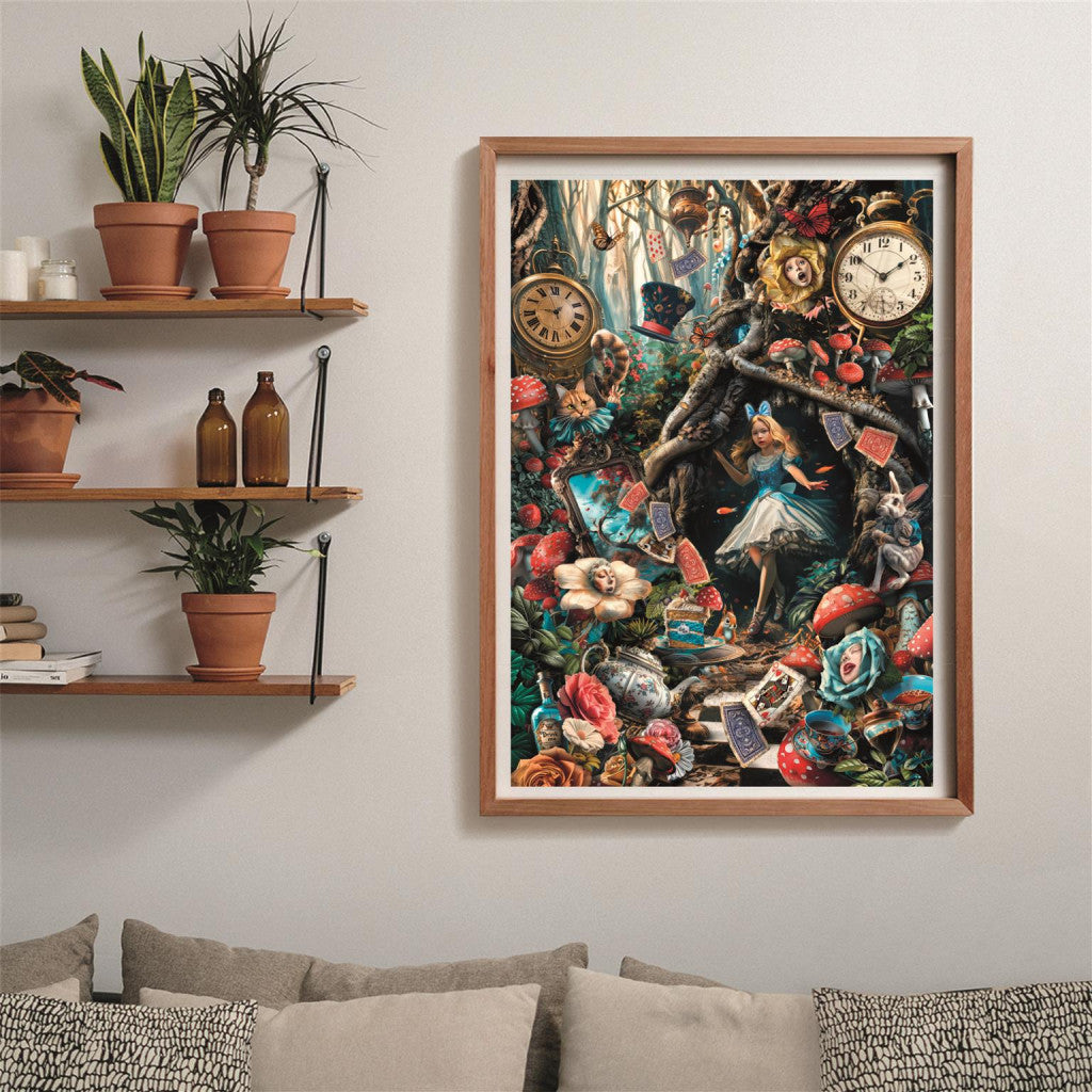 Clementoni Puzzle -Ein weiterer Tag im Wunderland (1000 Teile)
