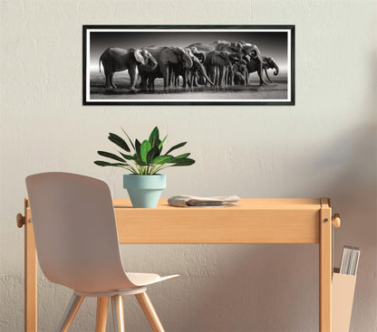 Clementoni Panorama-Puzzle - Elefantenherde (1000 Teile)