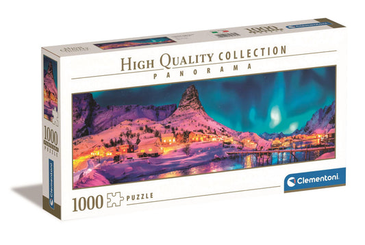 Clementoni Panorama-Puzzle - Farbenfrohe Lofoten (1000 Teile)