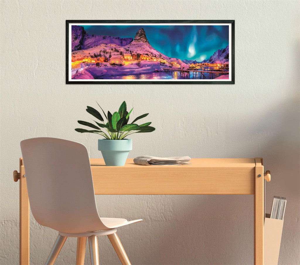 Clementoni Panorama-Puzzle - Farbenfrohe Lofoten (1000 Teile)