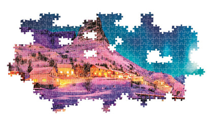 Clementoni Panorama-Puzzle - Farbenfrohe Lofoten (1000 Teile)