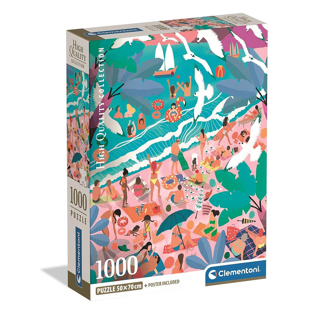 Clementoni Puzzle - Sonntags am Strand (1000 Teile)