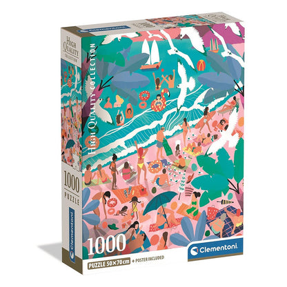 Clementoni Puzzle - Sonntags am Strand (1000 Teile)