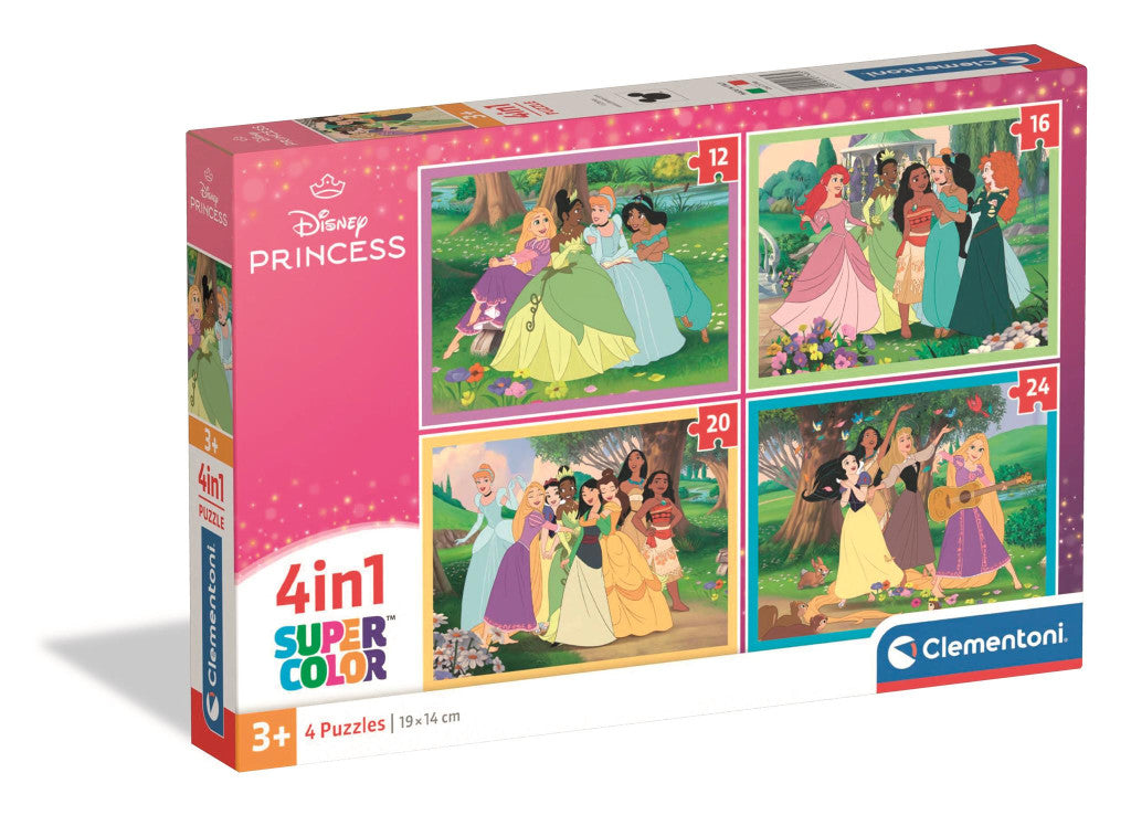 Clementoni 4-in-1 Puzzle - Disney "Prinzessinnen" (12 - 24 Teile)