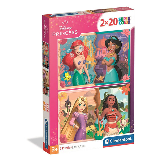Clementoni 2-in-1 Puzzle - Disney "Prinzessinnen" (2 x 20 Teile)