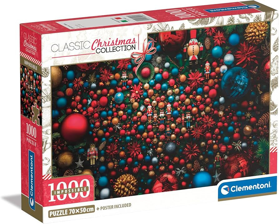 Clementoni Puzzle - Unmögliches Weihnachtspuzzle (1000 Teile)