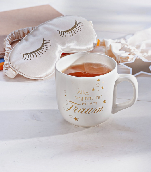 Geschenkset Tasse mit Schlafmaske