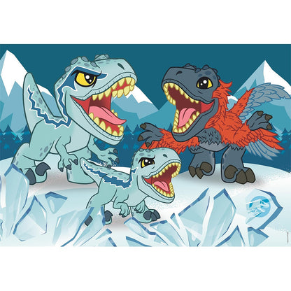 Clementoni 2-in-1 Puzzle - Jurassic World für Kinder "Mini T-Rex" (2 x 20 Teile)